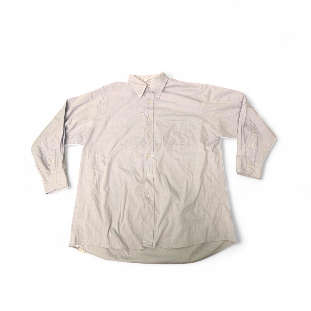Mens Van Heusen light blue cotton‎ & polyester button-up shirt XL